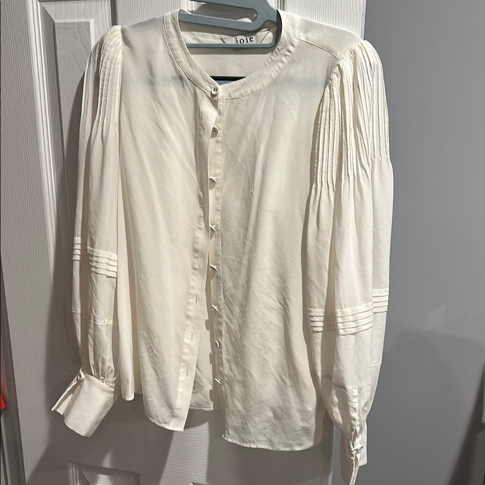 Joie Silk Elegant White Blouse- XS